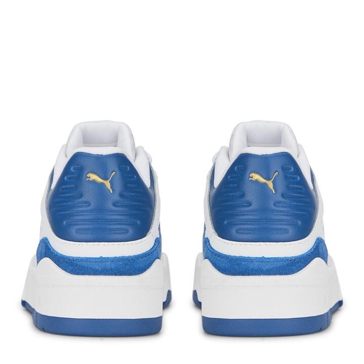 Puma Mens Slipstream Trainers in White With Blue