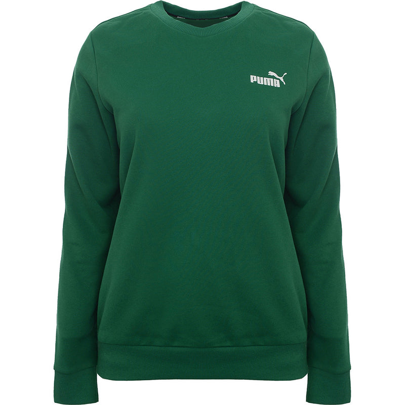 Puma Women's Varsity Green Essentials Small Logo Sweatshirt