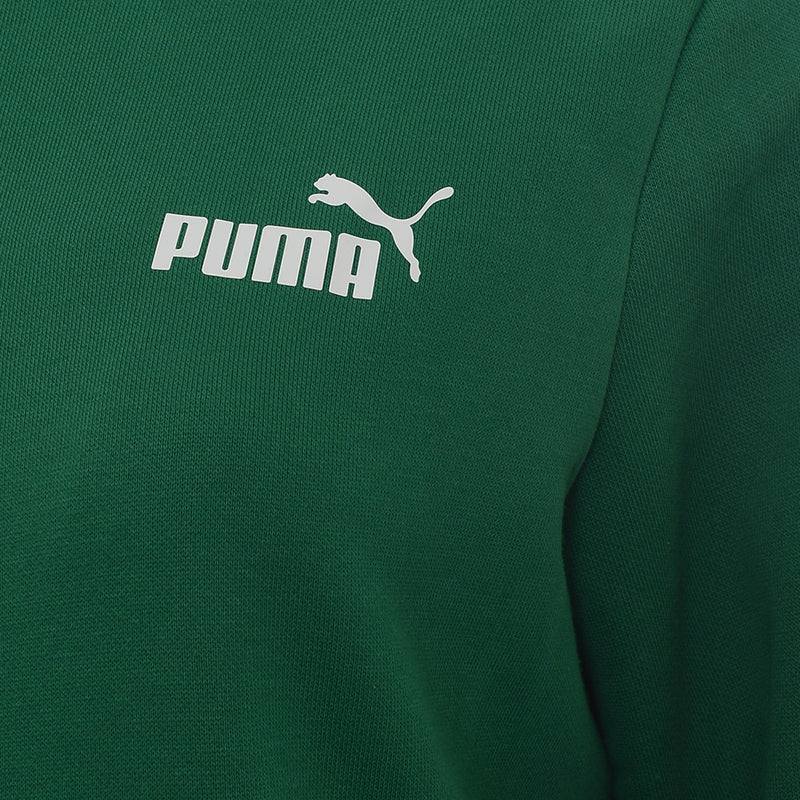 Puma Women's Varsity Green Essentials Small Logo Sweatshirt