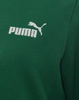 Puma Women's Varsity Green Essentials Small Logo Sweatshirt