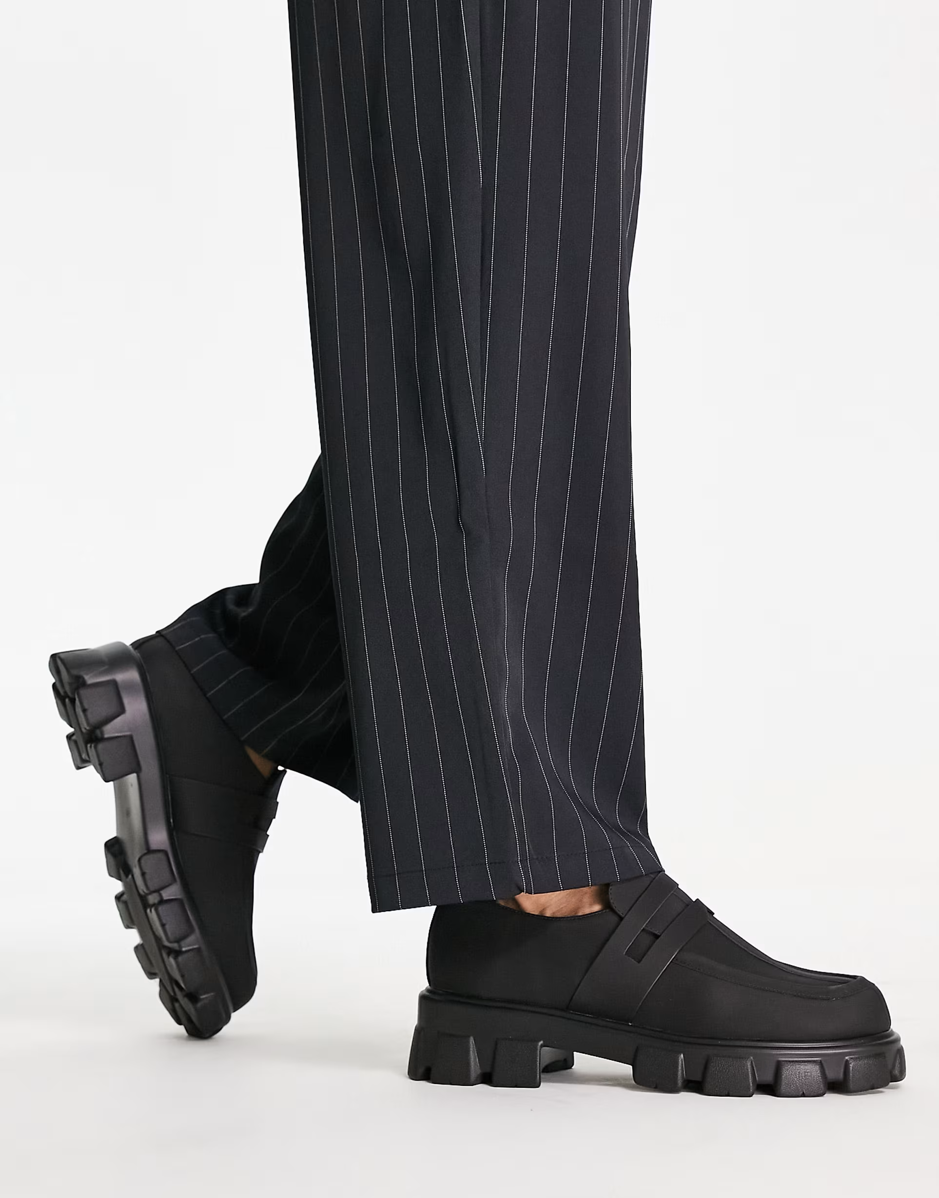 Public Desire Mens Chariot Chunky Loafers In Black