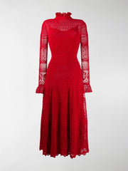 Alexander Mcqueen Women's Maxi Dress in Red