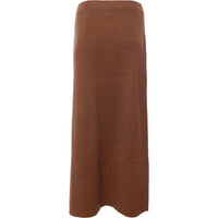 Pretty Lavish Women's Soft Brown Knitted Midaxi Skirt