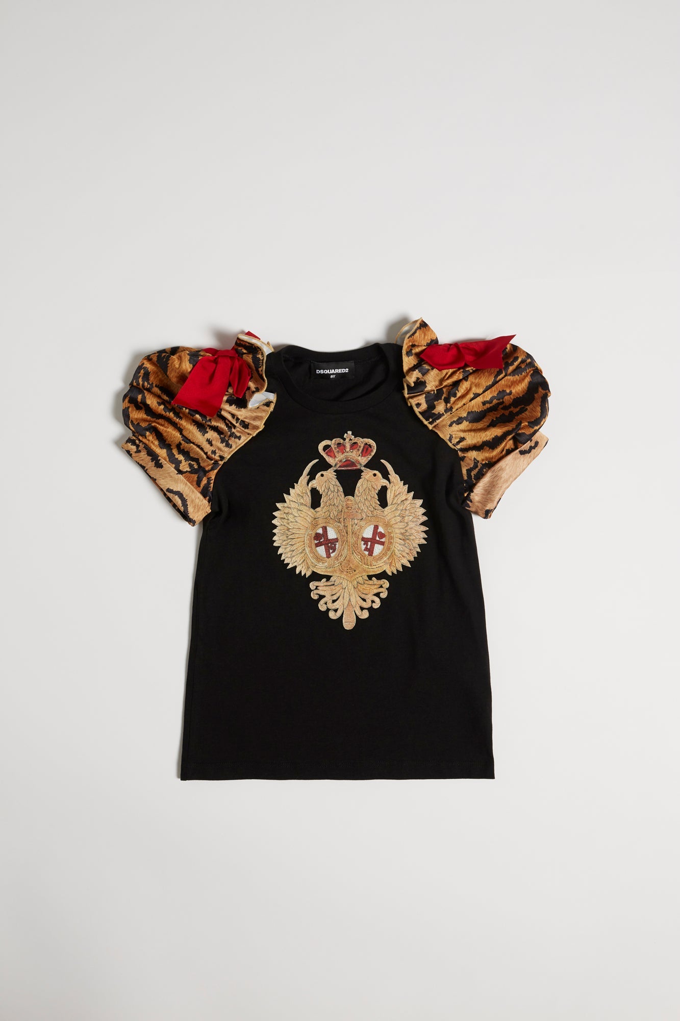 Dsquared2 Girls' Short Sleeve T-Shirt in Black