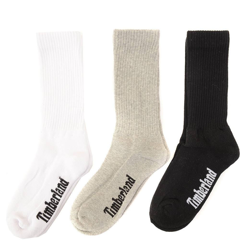 Timberland Mens Multi Core Sport 3 Pack Crew Socks