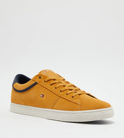 Tommy Hilfiger Mens Iconic Suede Varsity Trainers In Brown