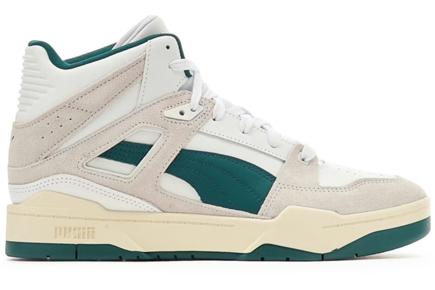 Puma Mens Slipstream Mid Heritage In White