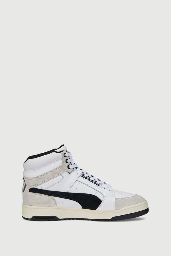 Puma Mens Slipstream Mid Heritage In White