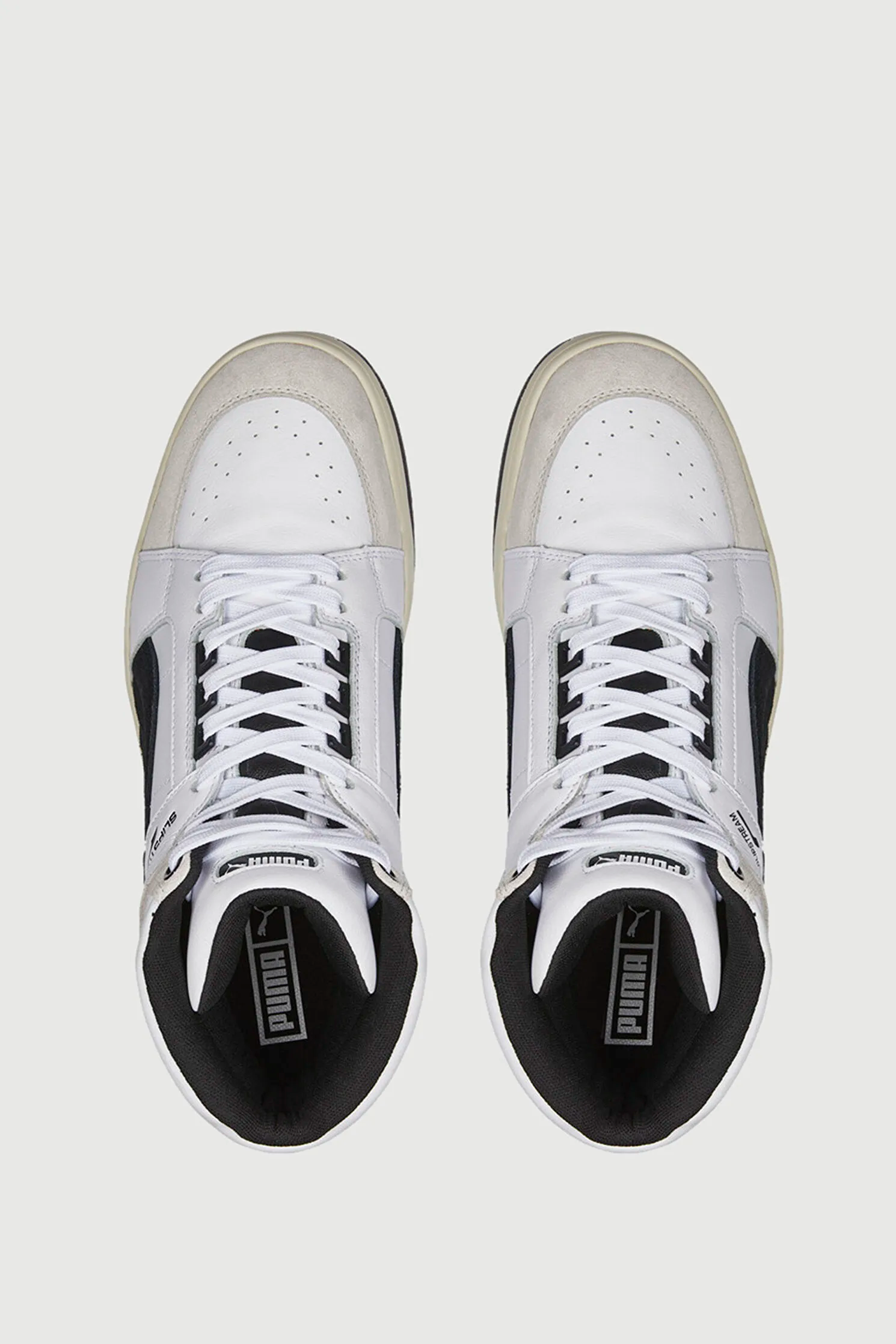 Puma Mens Slipstream Mid Heritage In White