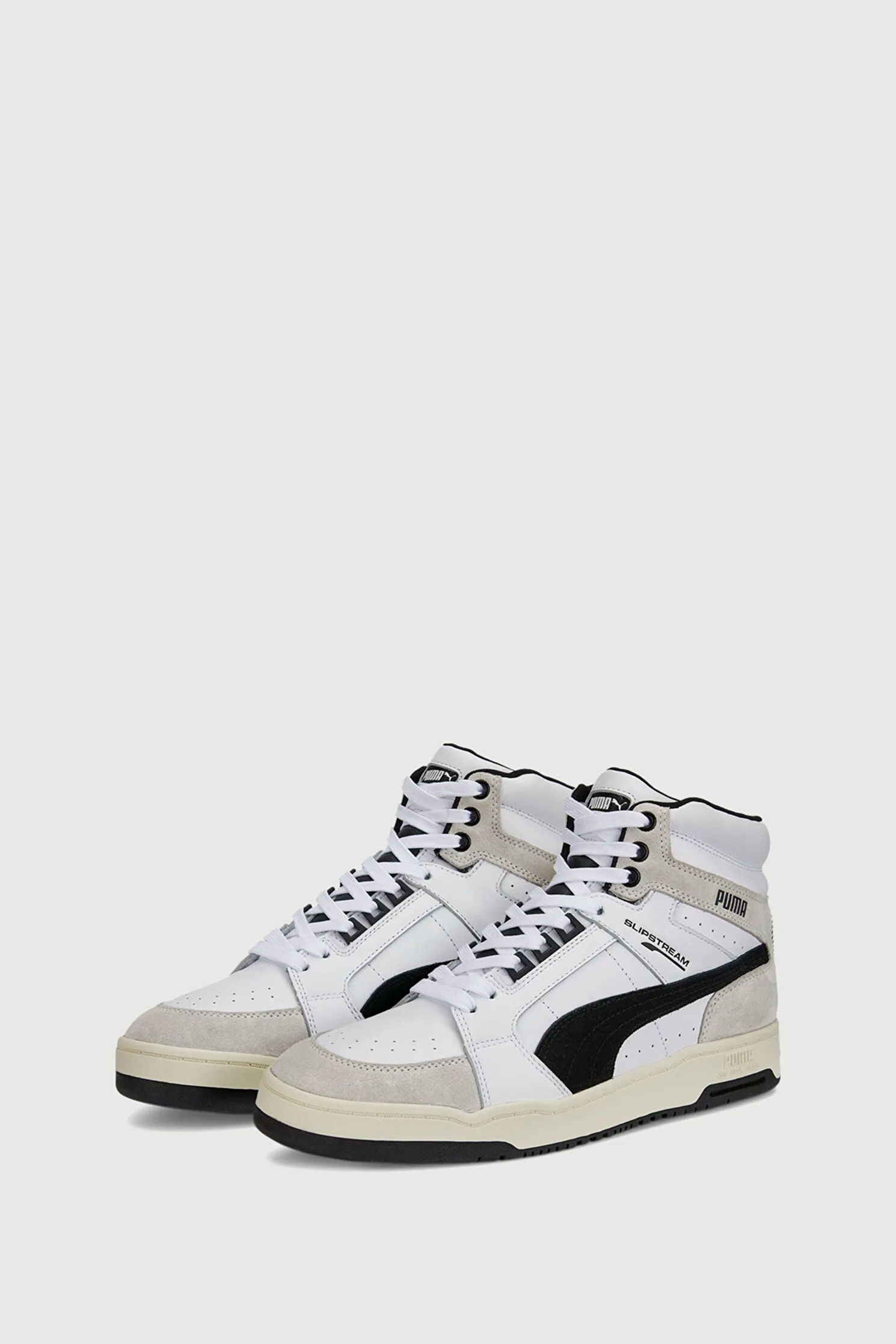 Puma Mens Slipstream Mid Heritage In White