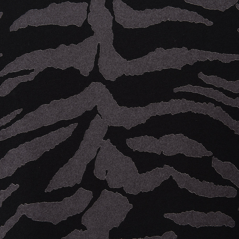 Saint Laurent Mens Zebra Print T-Shirt In Black
