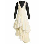 Womens Marine Serre Occasion Dress In Black Yellow
