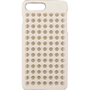 Christian Louboutin Womens IPhone 7+/8+ Case White W Silver Studs