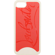 Christian Louboutin Womens Sneakers Red Sole White Outline 7/8 IPhone Case