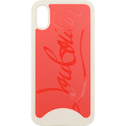 Christian Louboutin Womens Sneakers Red Sole White Outline X IPhone Case