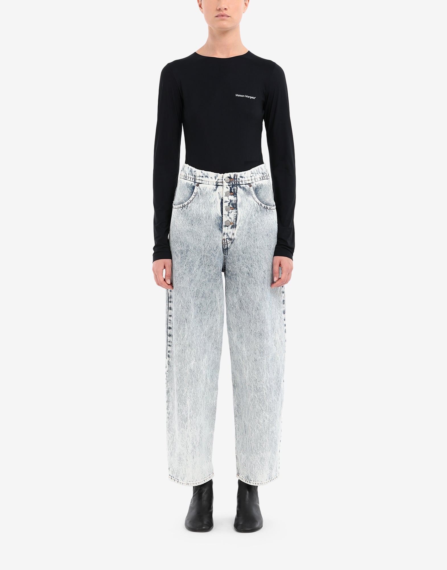 Mm6 Maison Margiela Women's Top in Black