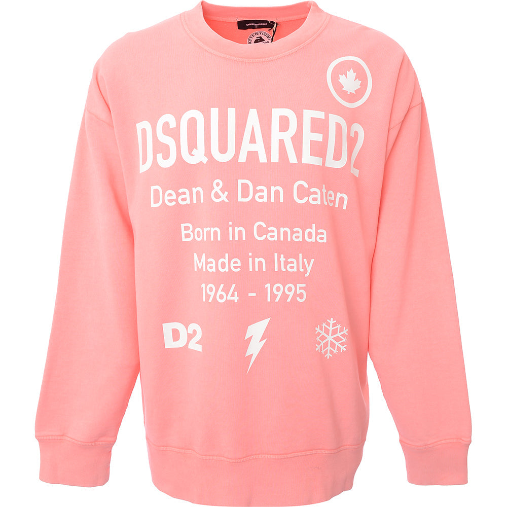 Dsquared2 Mens Sweatshirt In Pink