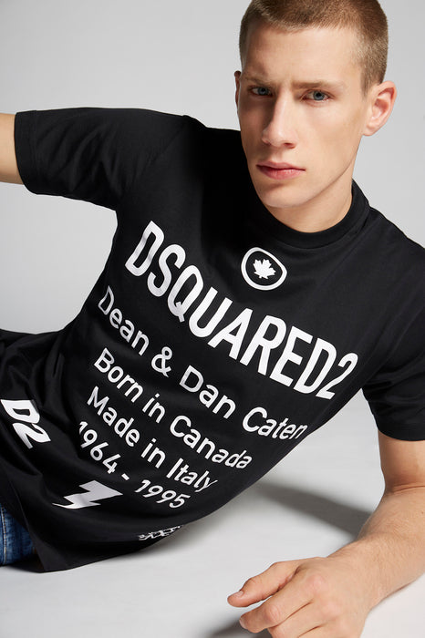 Dsquared2 Men's Short Sleeve T-Shirt in Black