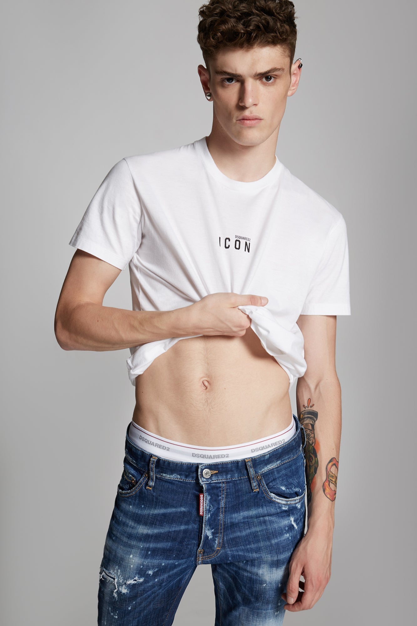 Dsquared2 Mens Short Sleeve T-Shirts In White