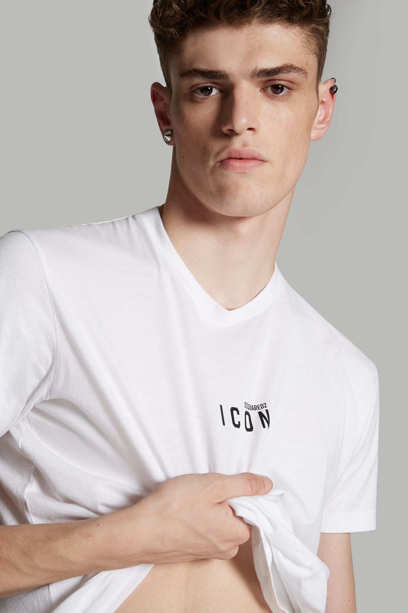 Dsquared2 Mens Short Sleeve T-Shirts In White