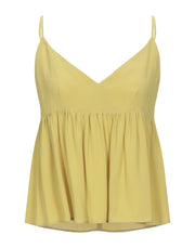 Semicouture Women's Deep Neck Crepe Top