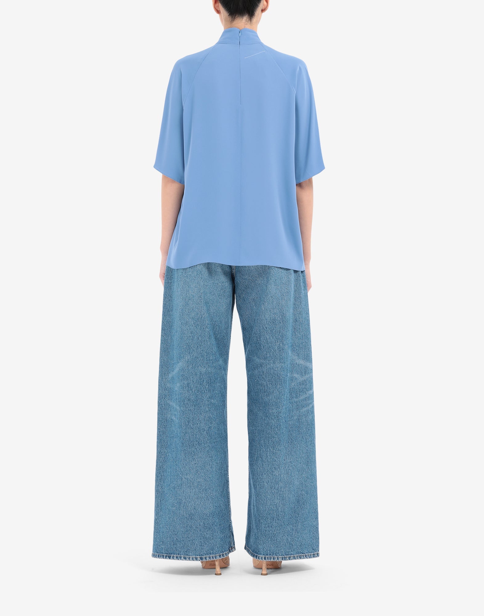 Mm6 Maison Margiela Women's Top in Blue