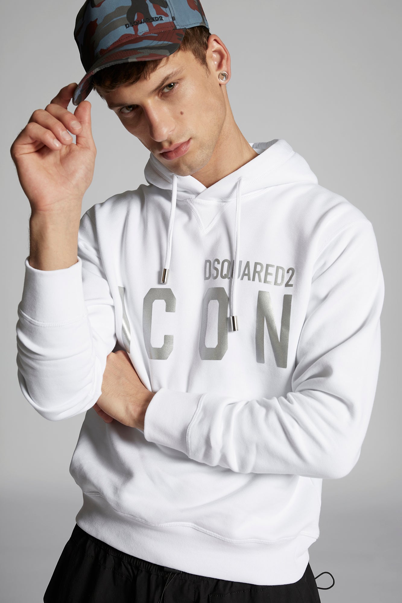 Dsquared2 Mens Sweatshirts In White