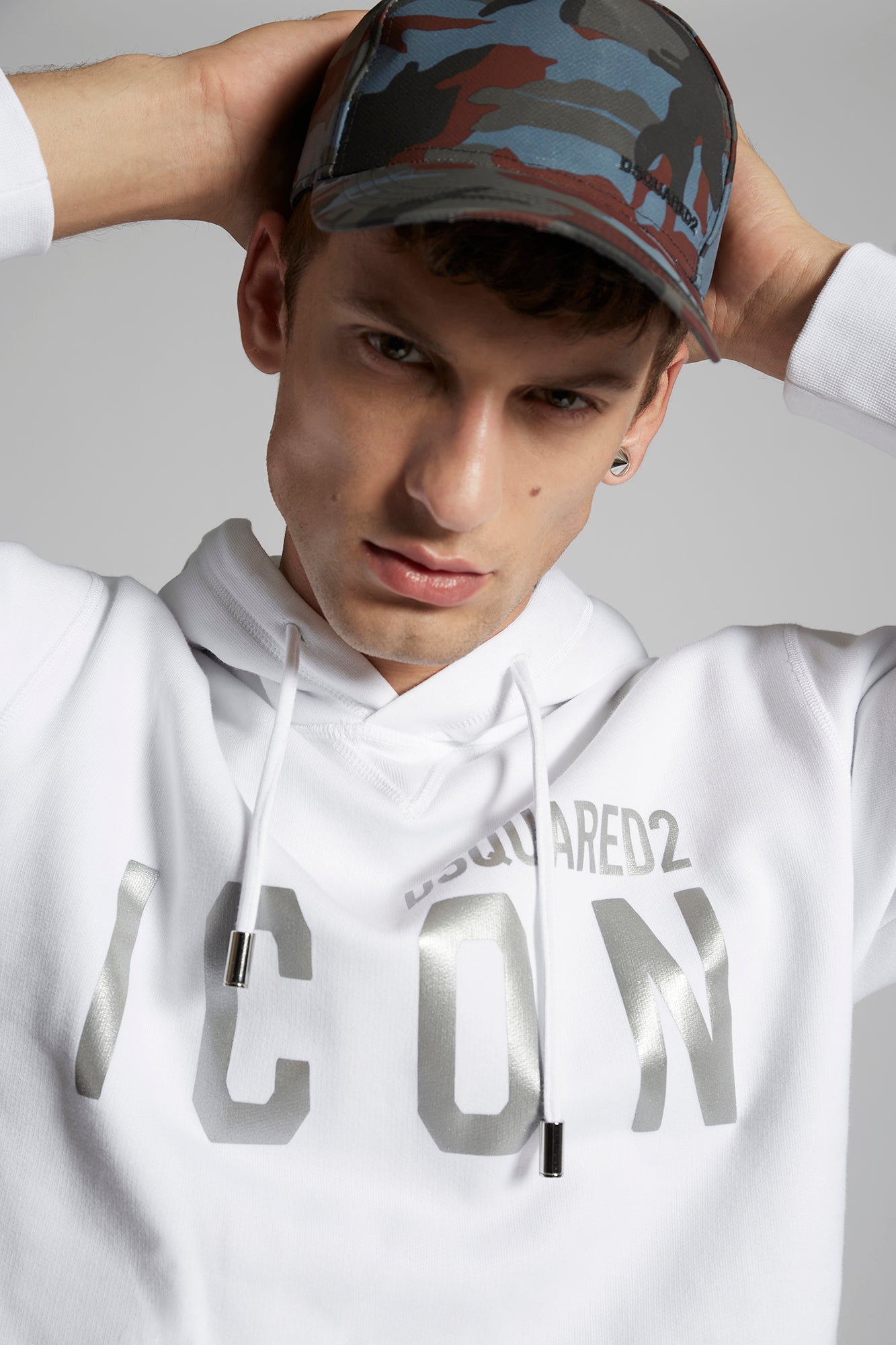 Dsquared2 Mens Sweatshirts In White