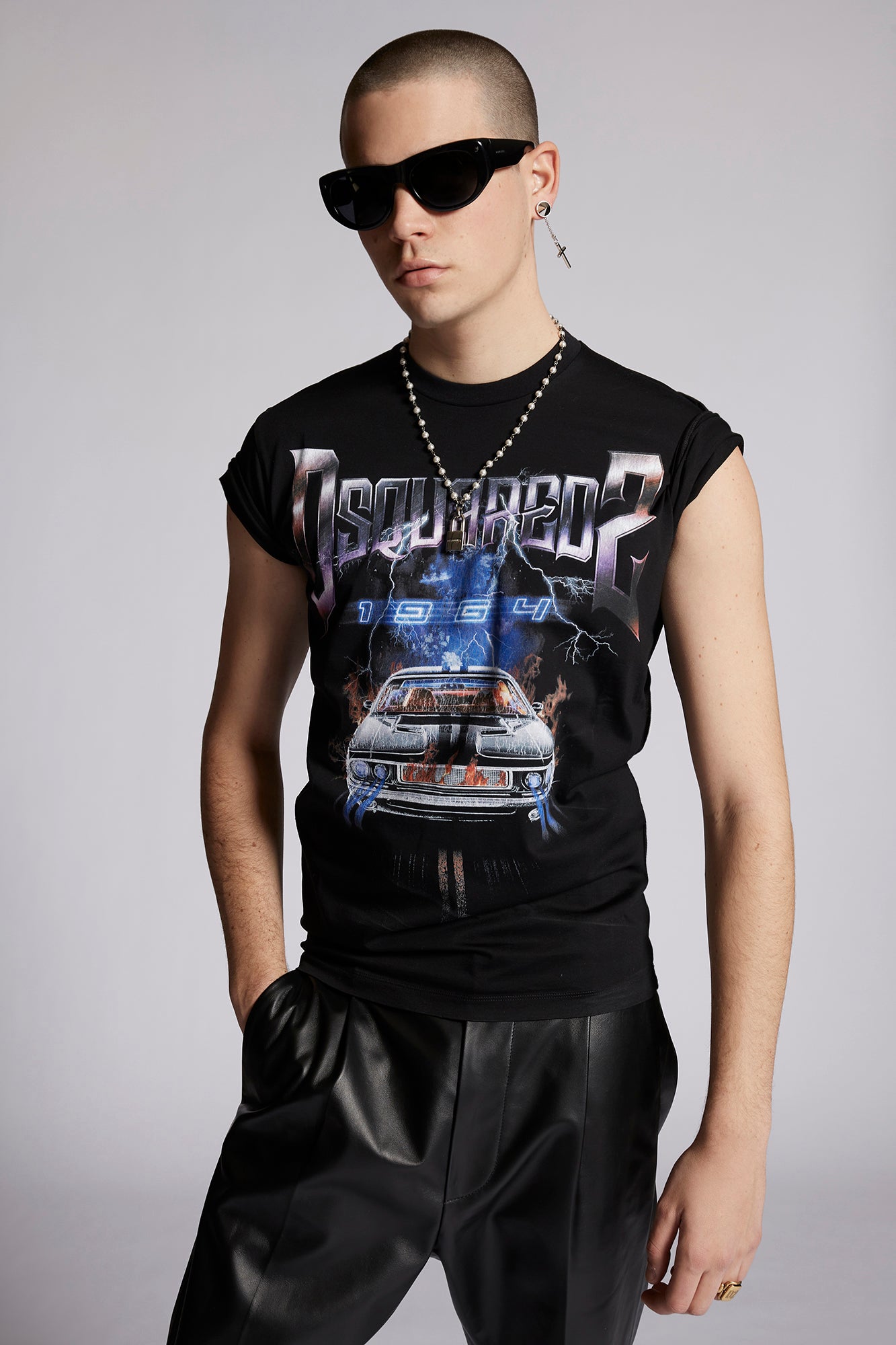 Dsquared2 Men's Short Sleeve T-Shirt in Black