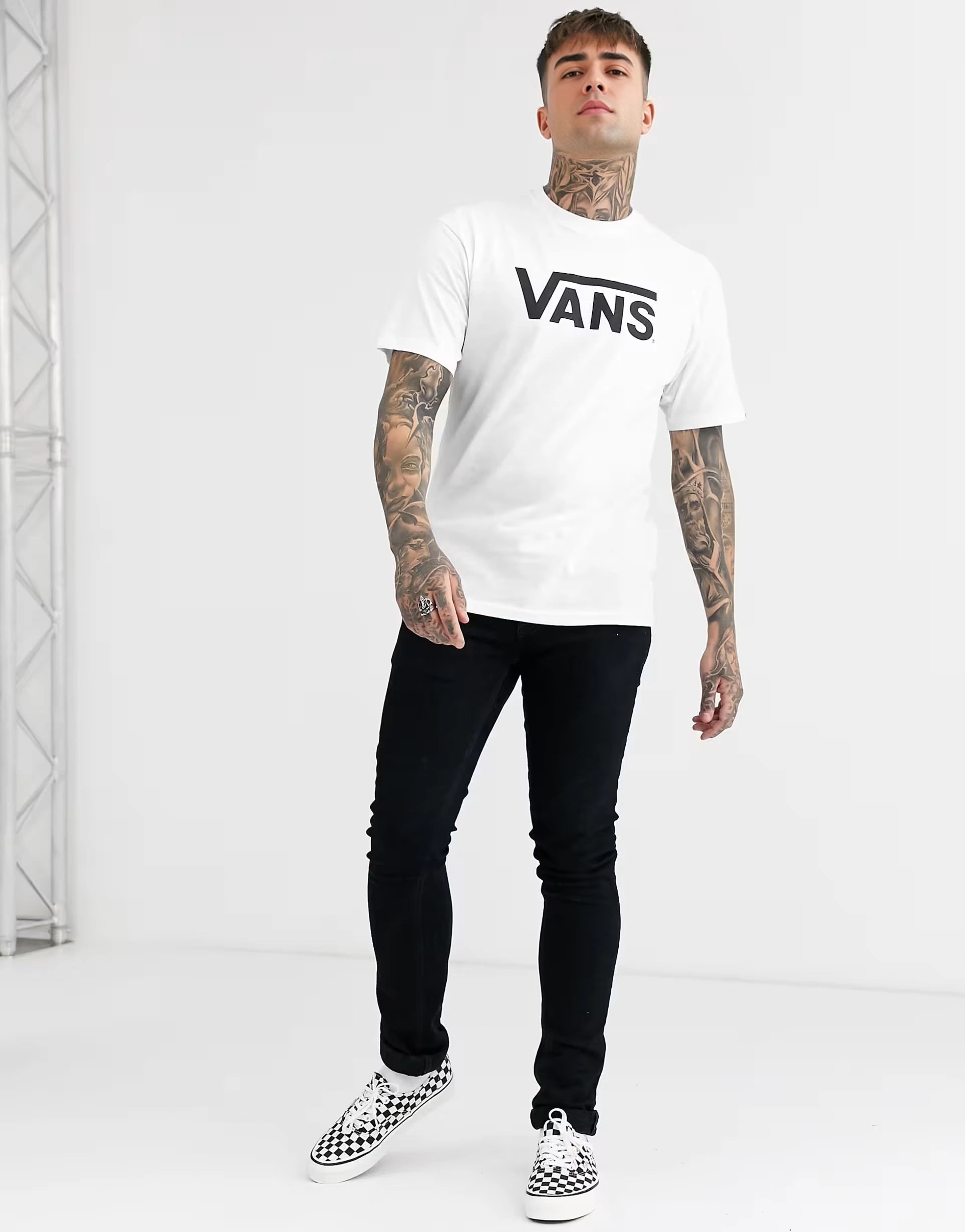 Mens Vans Classic Logo T-Shirt in White