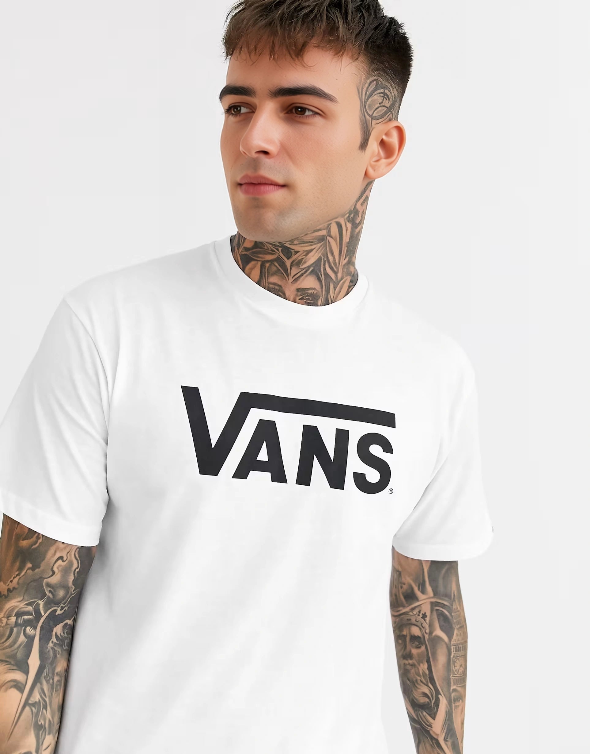 Mens Vans Classic Logo T-Shirt in White