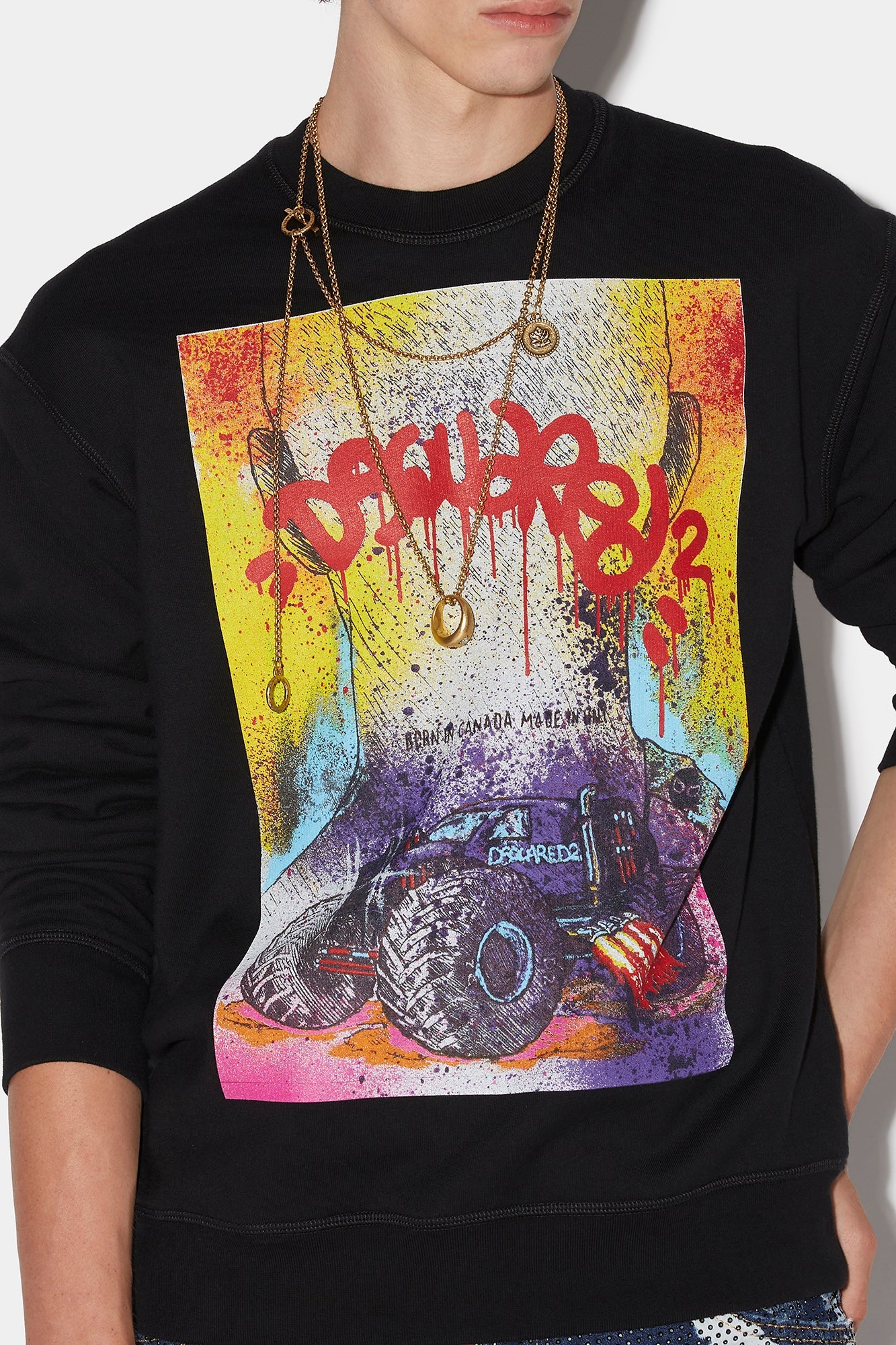 Dsquared2 Men's Sweatshirt in Black
