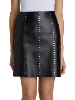 Alexander Mcqueen Women's Mini Skirt in Black