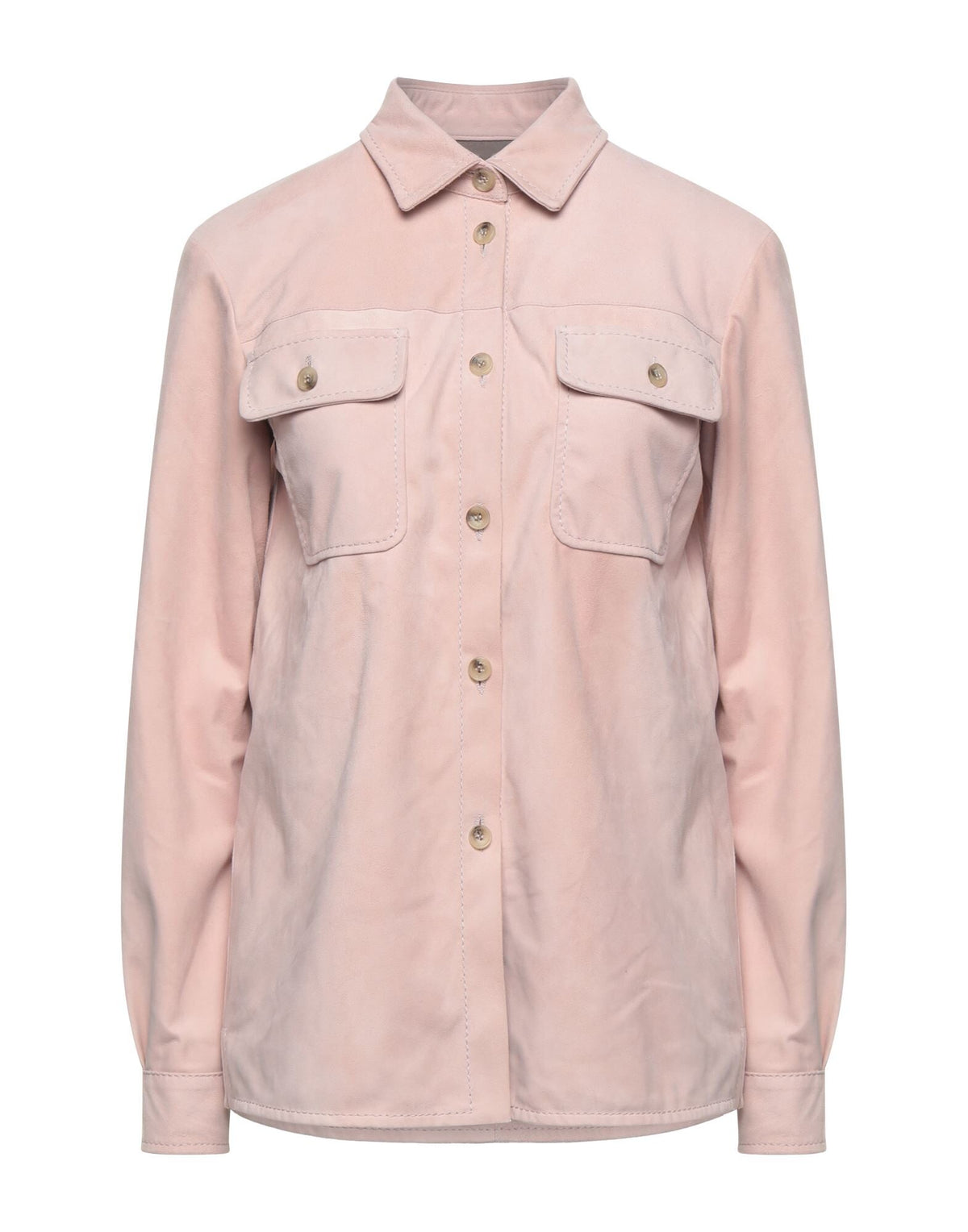 Armani Collezioni Women's Leather Button Shirt
