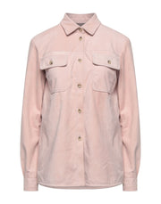 Armani Collezioni Women's Leather Button Shirt