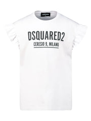 Dsquared2 Girls' Short Sleeve T-Shirt in White