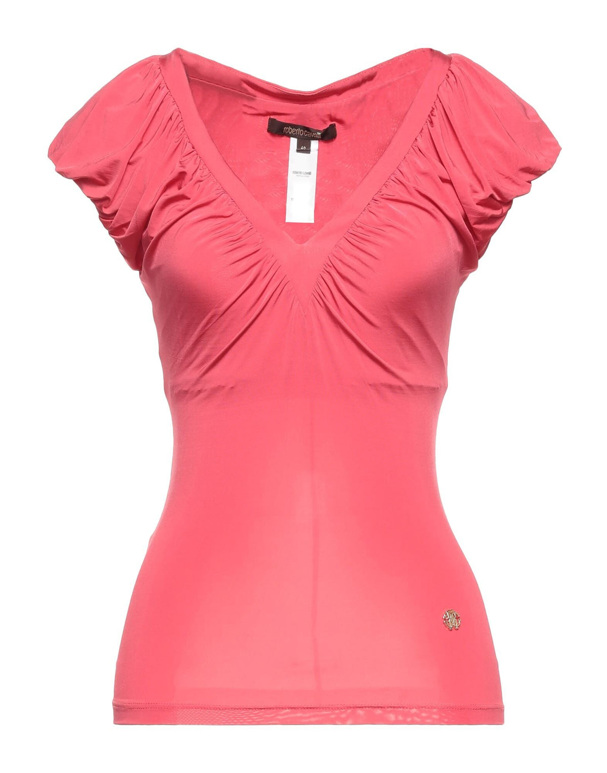 Roberto Cavalli Women's V-Neck Jersey T-Shirt