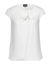 Giorgio Armani Women's Bow Blouse Satin Top