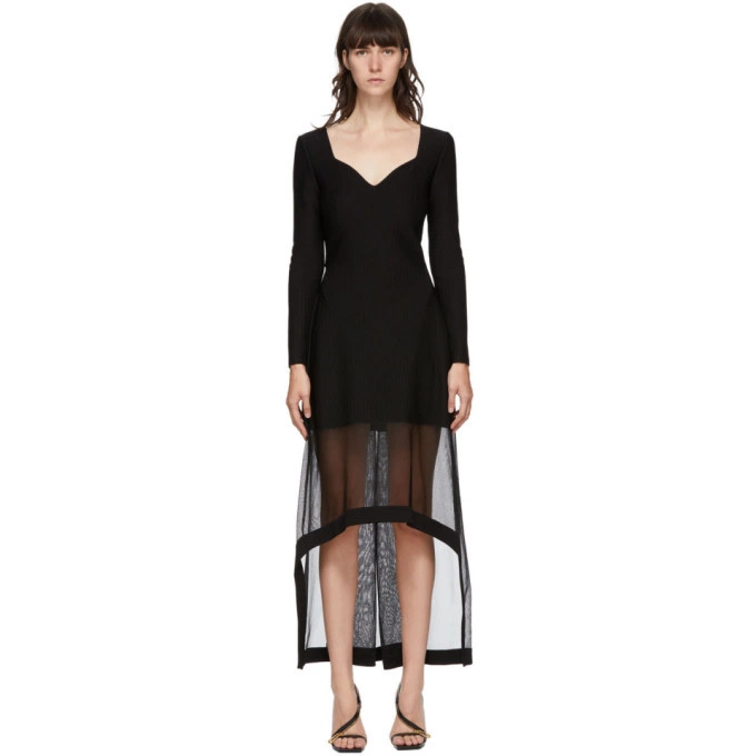 Alexander Mcqueen Women's Midi Dress in Black