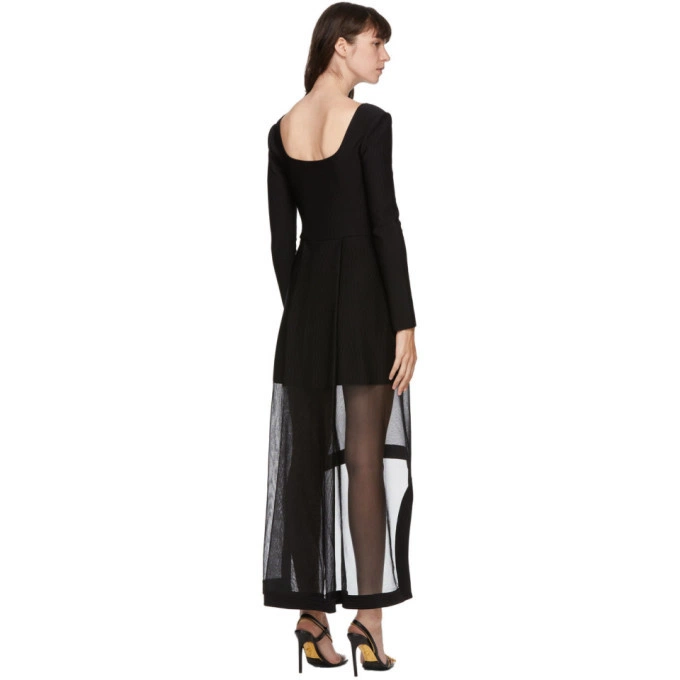 Alexander Mcqueen Women's Midi Dress in Black