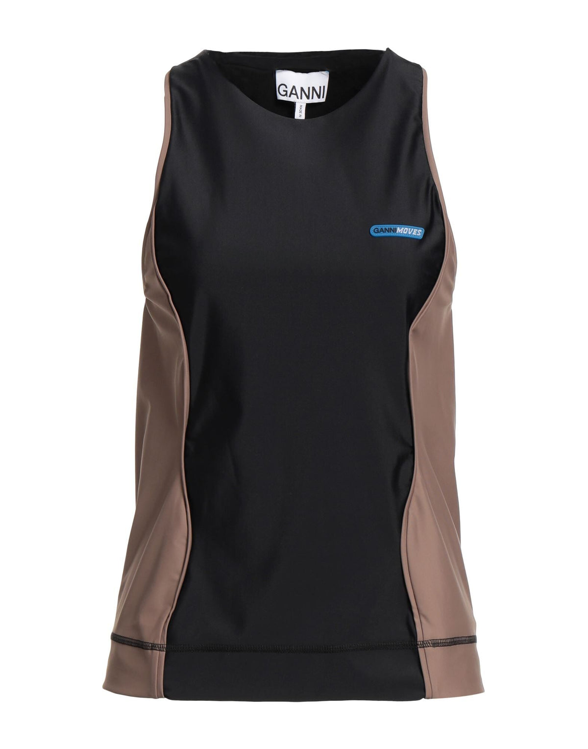 Ganni Women's Crew Neck Jersey Tank Top