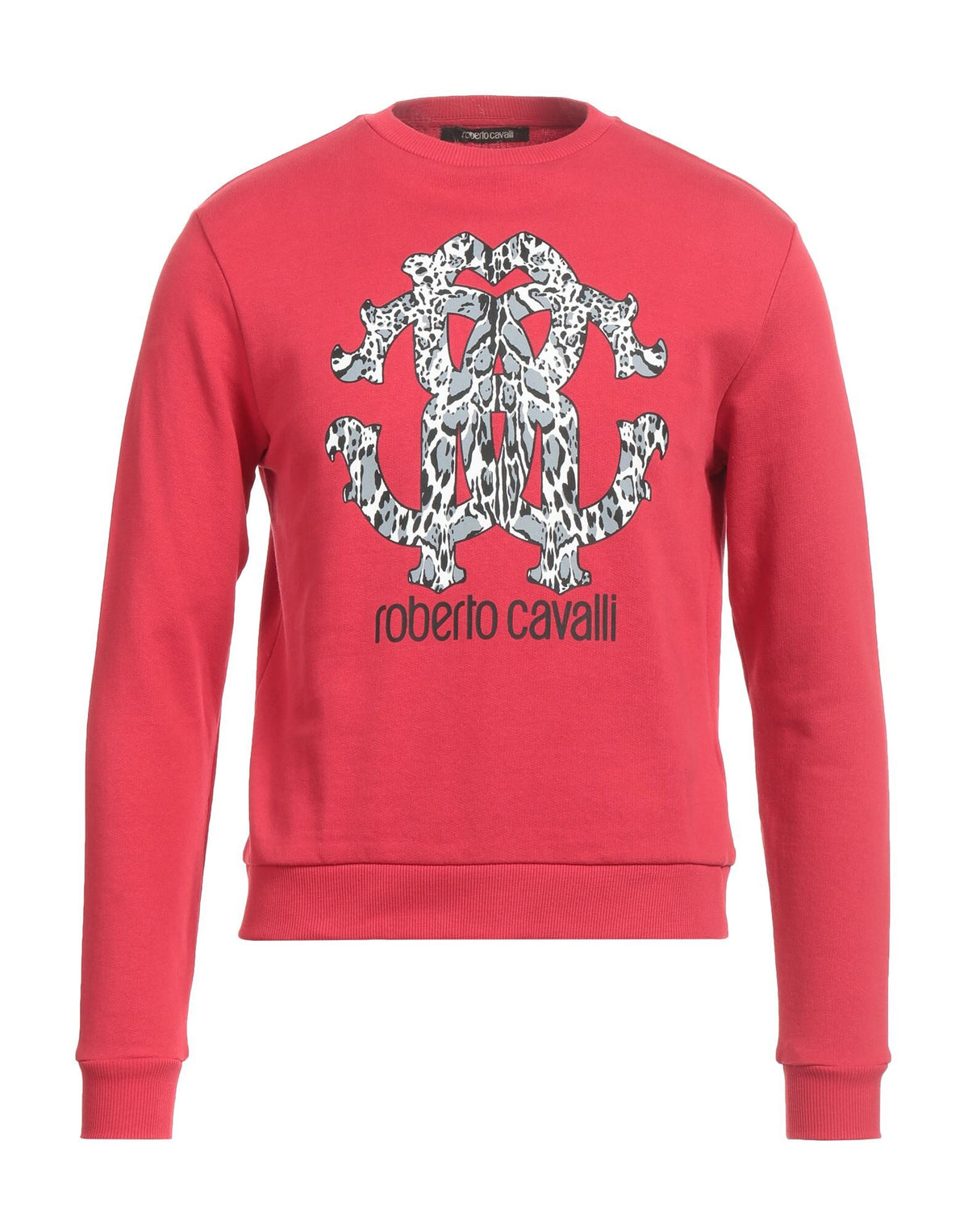 Roberto Cavalli Men's Crew Neck Logo Sweatshirt