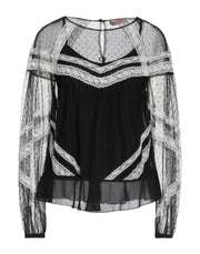 Twinset Women's Crew Neck Lace Top