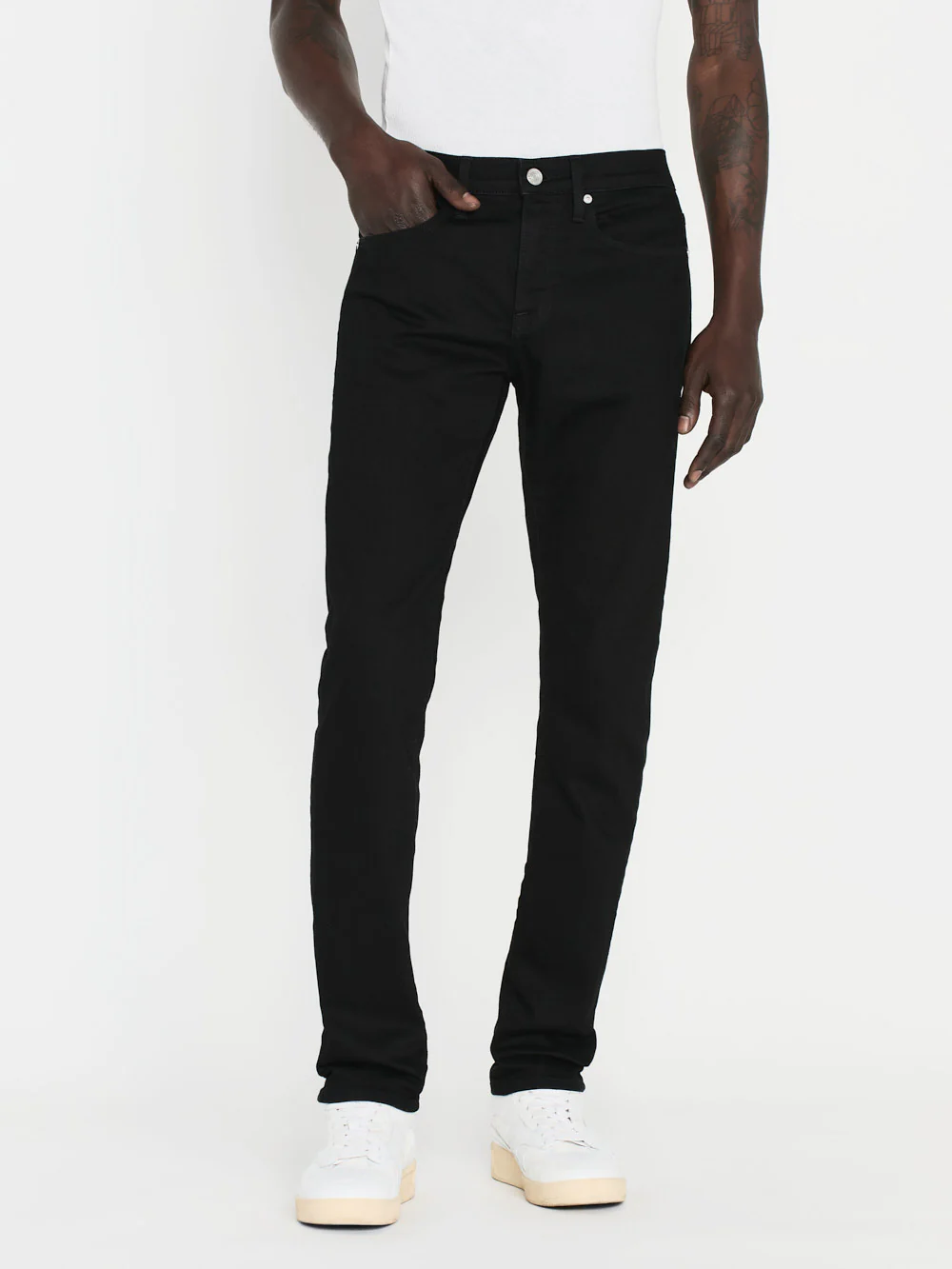 Mens Frame Denim Skinny Jeans In Black