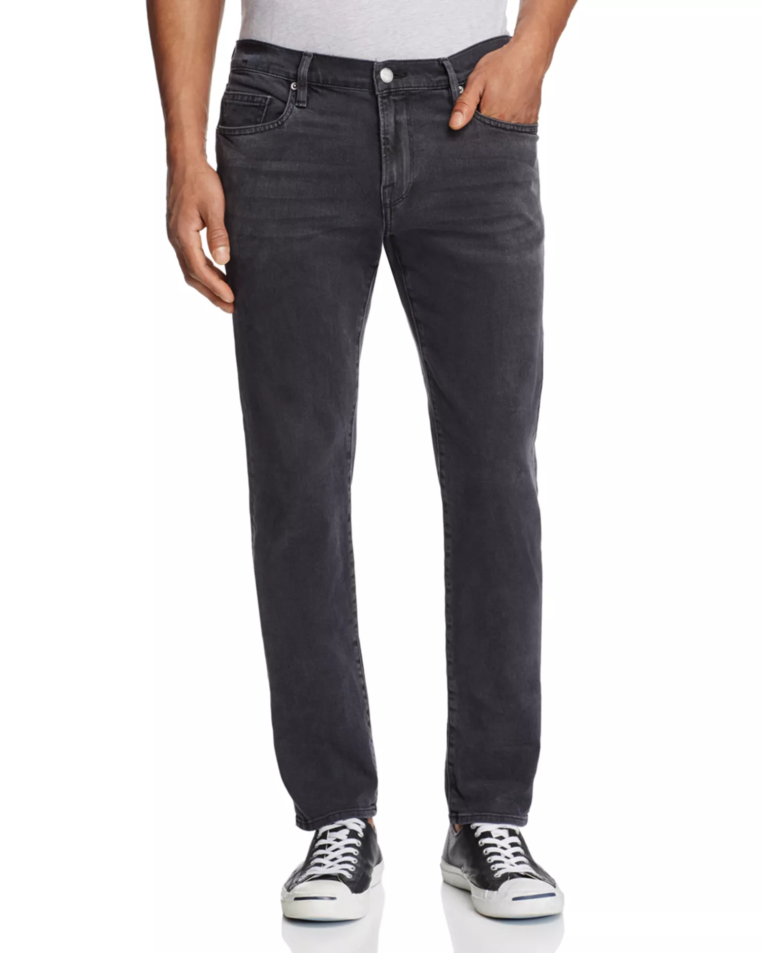 Mens Frame Denim Skinny Jeans In Grey