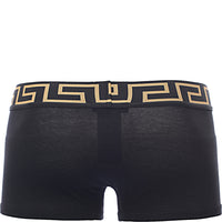 Versace Men's Elastic Logo Waistband Short Trunks