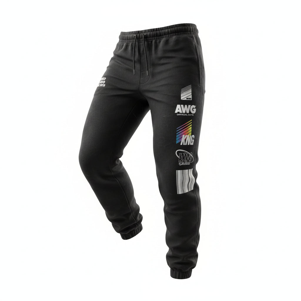 Alexander Wang Womens Cuffed Black Joggers