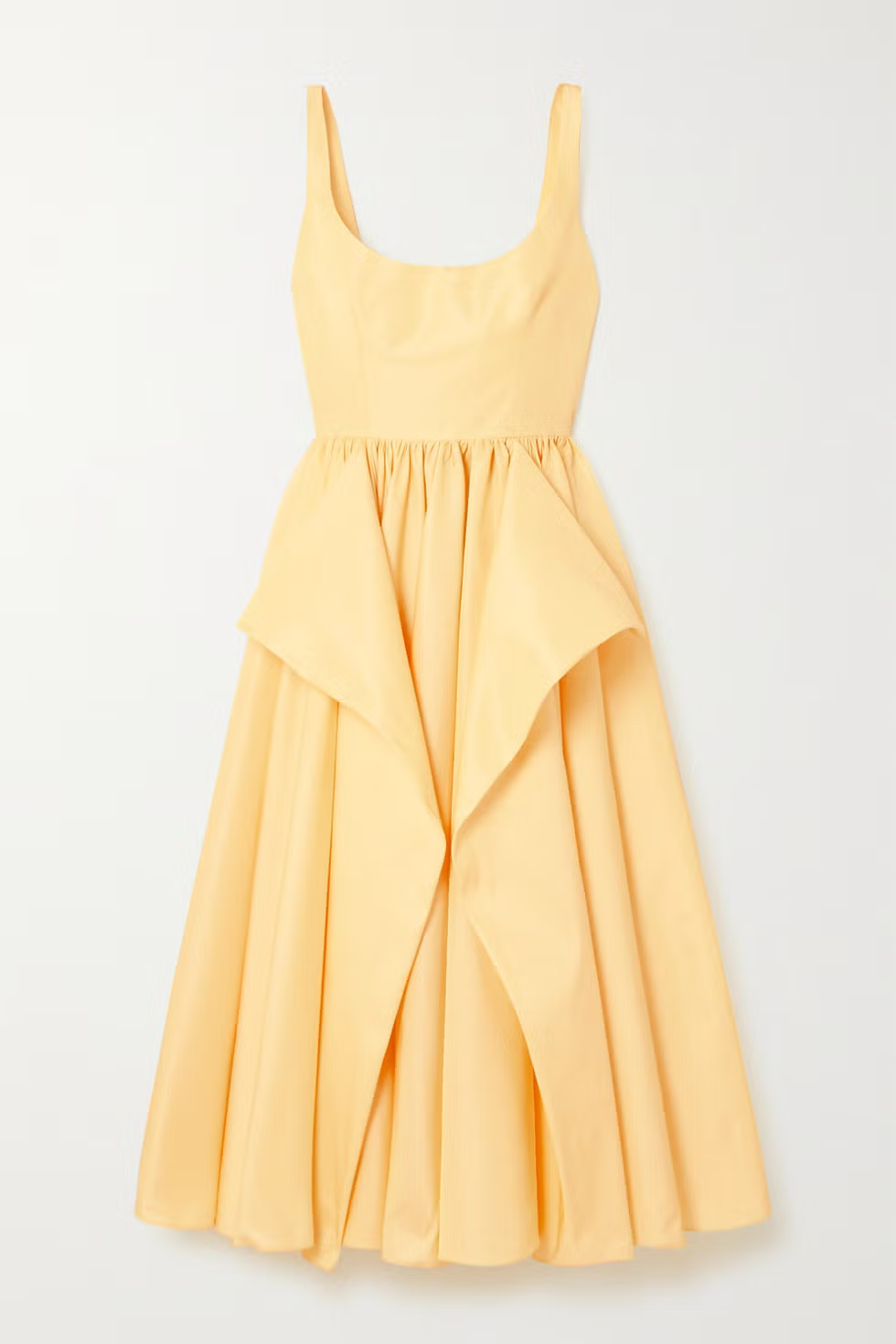 Alexander Mcqueen Women's Midi Dress in Yellow