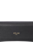 Celine Womens Thick Round Frame Opticals W/3 Silver Dots in Black