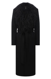Saint Laurent Womens Coat in Black
